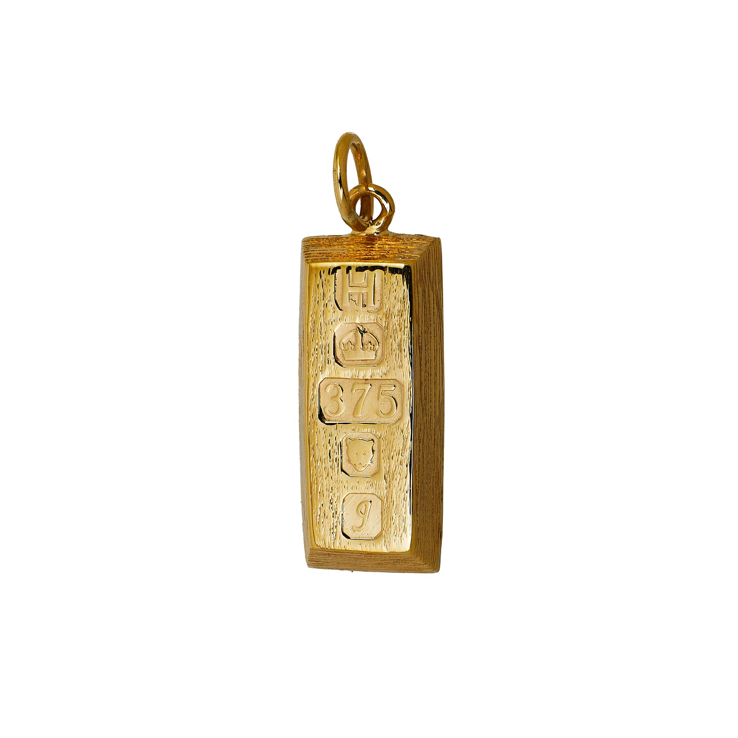 Pre-Owned 9ct Gold Ingot Style Pendant