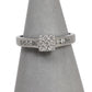 Pre-Owned 18ct White Gold 9 Diamond Cluster Ring Size K.5