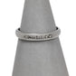 Pre-Owned 9ct White Gold 7 Diamond Ring Size L