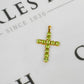 Pre-Owned 9ct Gold Peridot Cross Pendant
