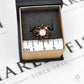 Pre-Owned 9ct Gold Garnet & Oval Opal Cluster Ring Size P