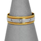 Pre-Owned 18ct Gold 2 Tone 3 Diamond Band Ring Size T