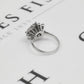 Pre-Owned 18ct White Gold Diamond Cluster Ring Size N