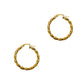 Pre-Owned 9ct Gold Twist Creole Hoop Earrings