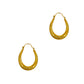 Pre-Owned 9ct Gold Horseshoe Shape Earrings