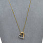 Pre-Owned 9ct Gold CZ Heart Pendant Necklace 18 Inch