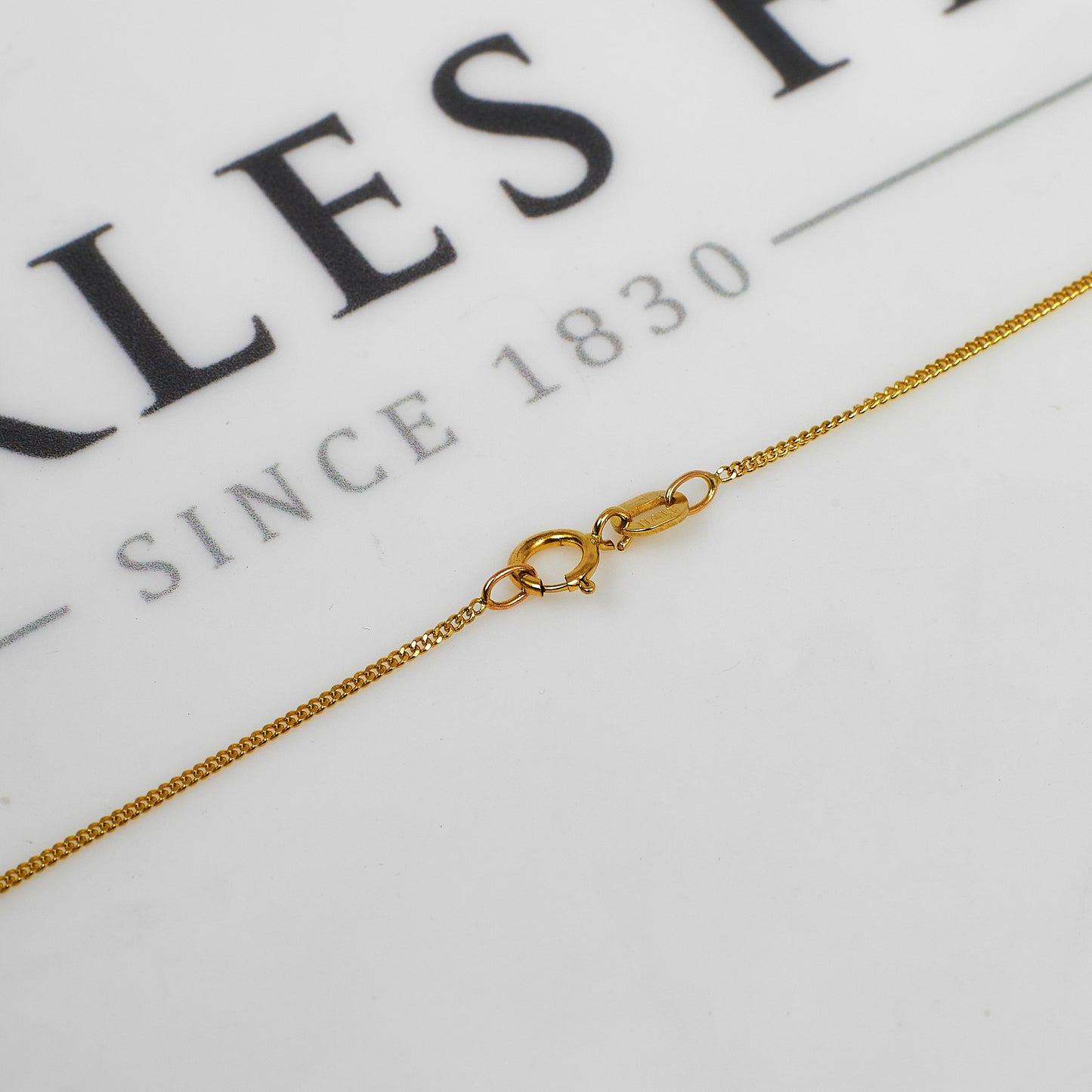 Pre-Owned 9ct Gold CZ Heart Pendant Necklace 18 Inch