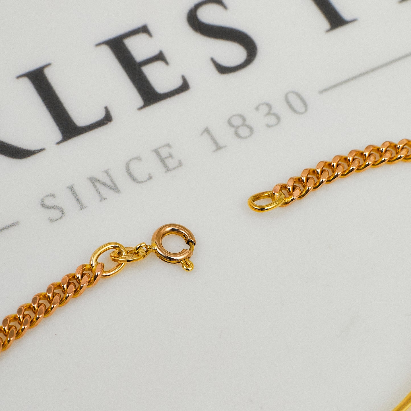 Pre-Owned 9ct Gold ID Plate Curb Bracelet