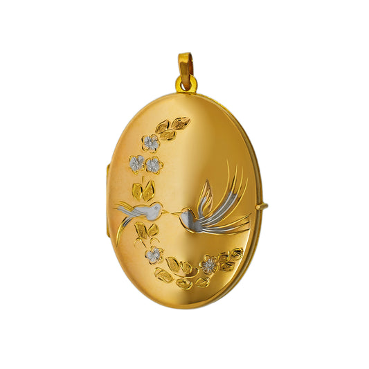 Pre-Owned 9ct Gold Bird Design Locket