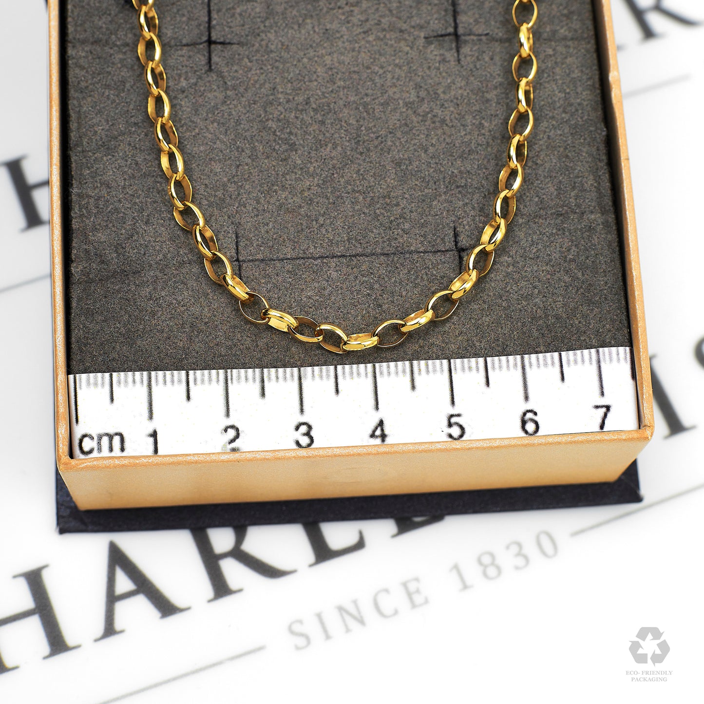 Pre-Owned 9ct Gold Belcher Chain Necklace 30 Inch