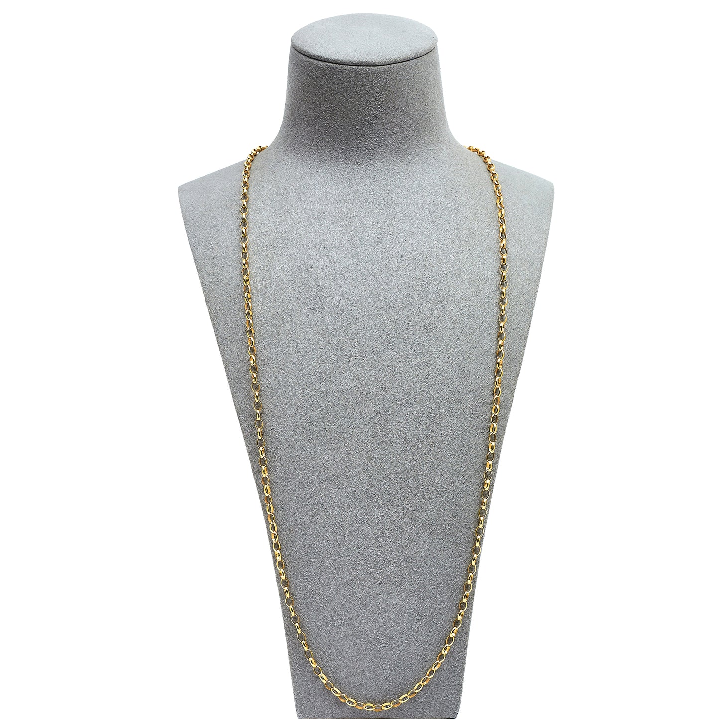 Pre-Owned 9ct Gold Belcher Chain Necklace 30 Inch