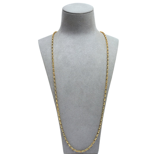 Pre-Owned 9ct Gold Belcher Chain Necklace 30 Inch