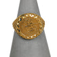 Pre-Owned 9ct Gold Round St George Ring Size F.5