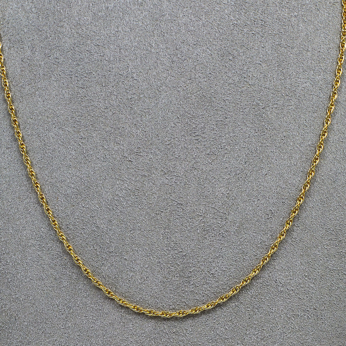 Pre-Owned 9ct Gold Prince Of Wales Chain Necklace 18 Inch