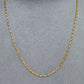 Pre-Owned 9ct Gold Paper Chain Necklace 16 Inch