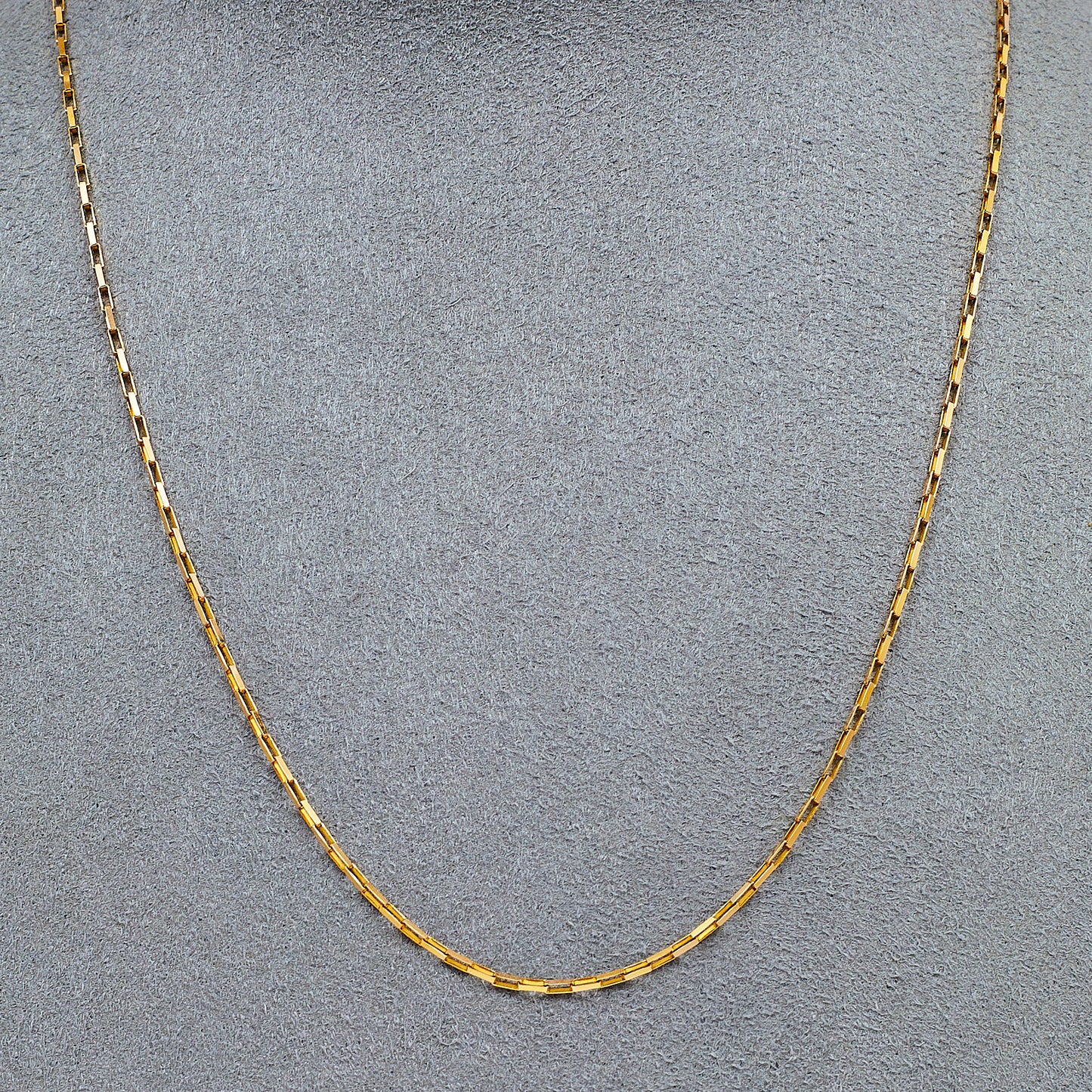 Pre-Owned 9ct Gold Paper Chain Necklace 16 Inch