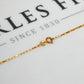 Pre-Owned 9ct Gold Paper Chain Necklace 16 Inch