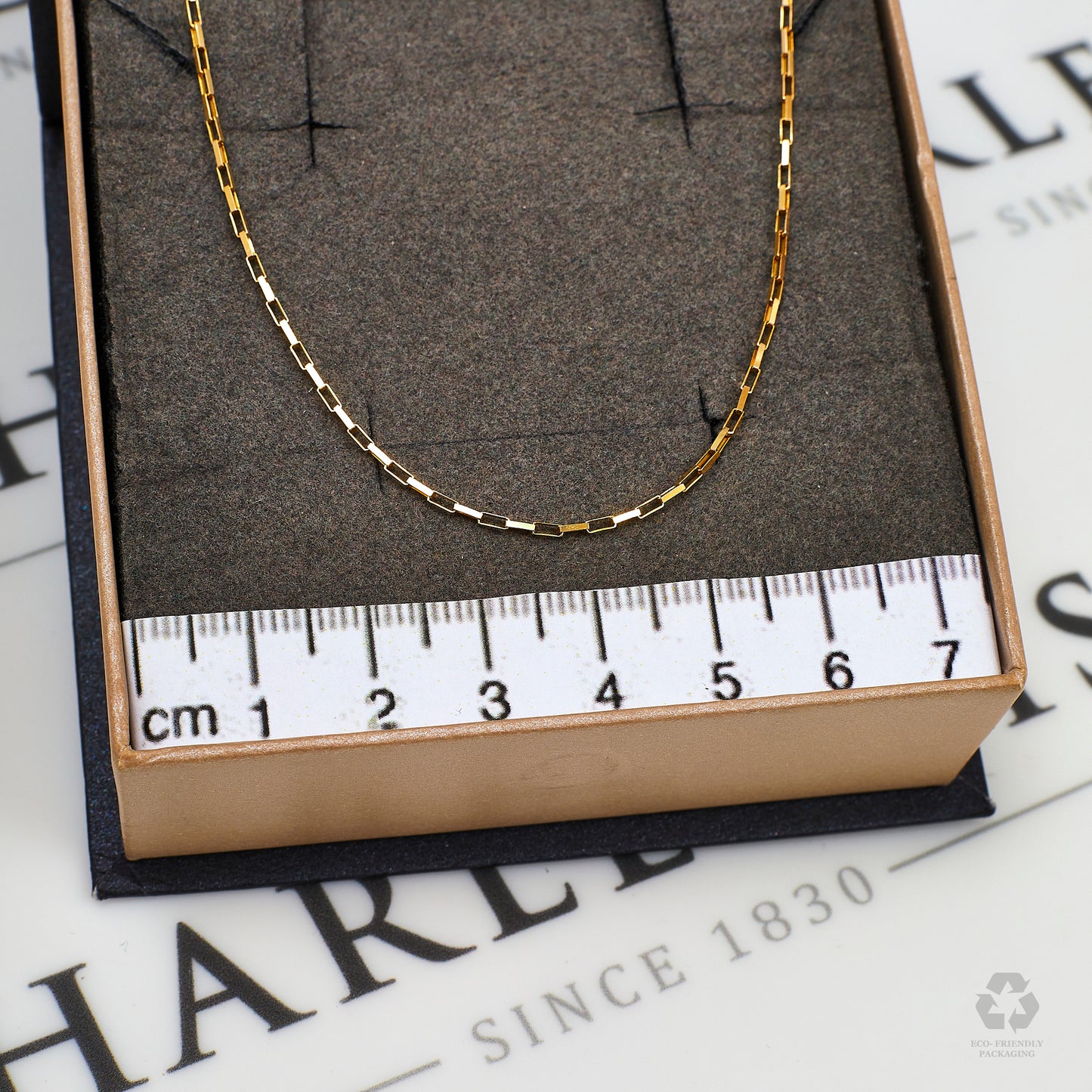 Pre-Owned 9ct Gold Paper Chain Necklace 16 Inch