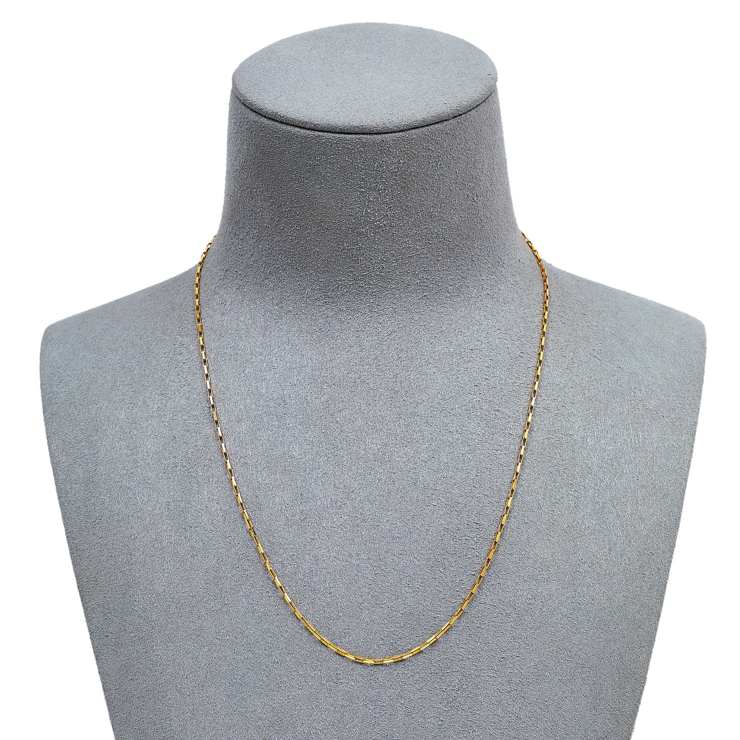 Pre-Owned 9ct Gold Paper Chain Necklace 16 Inch