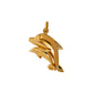 Pre-Owned 9ct Gold Double Dolphin Pendant