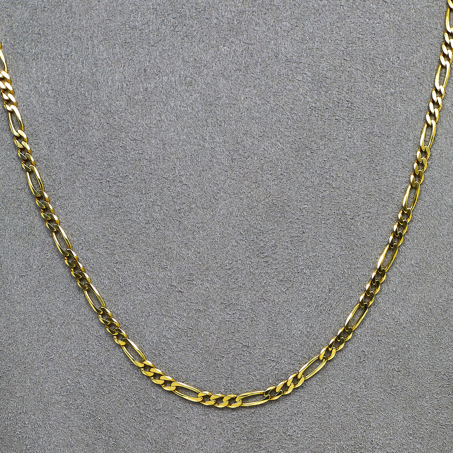 Pre-Owned 9ct Gold Figaro Chain Necklace 18 Inch