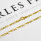 Pre-Owned 9ct Gold Figaro Chain Necklace 18 Inch