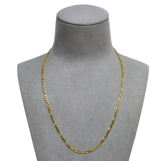 Pre-Owned 9ct Gold Figaro Chain Necklace 18 Inch