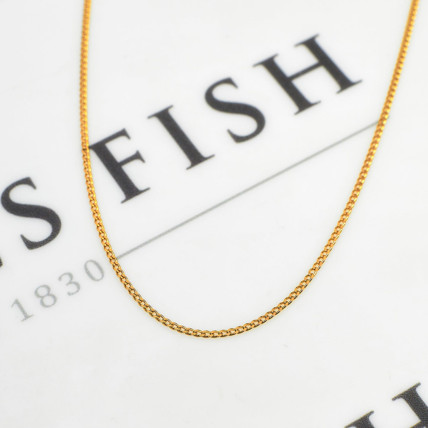 Pre-Owned 9ct Gold Curb Chain Necklace 21 Inch