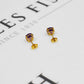 Pre-Owned 9ct Gold Amethyst Stud Earrings