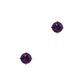 Pre-Owned 9ct Gold Amethyst Stud Earrings