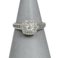 Pre-Owned 18ct White Gold & Diamond Square Cluster Ring