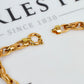 Pre-Owned 9ct Gold Polished & Guilloche Oval Link Bracelet