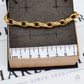 Pre-Owned 9ct Gold Polished & Guilloche Oval Link Bracelet