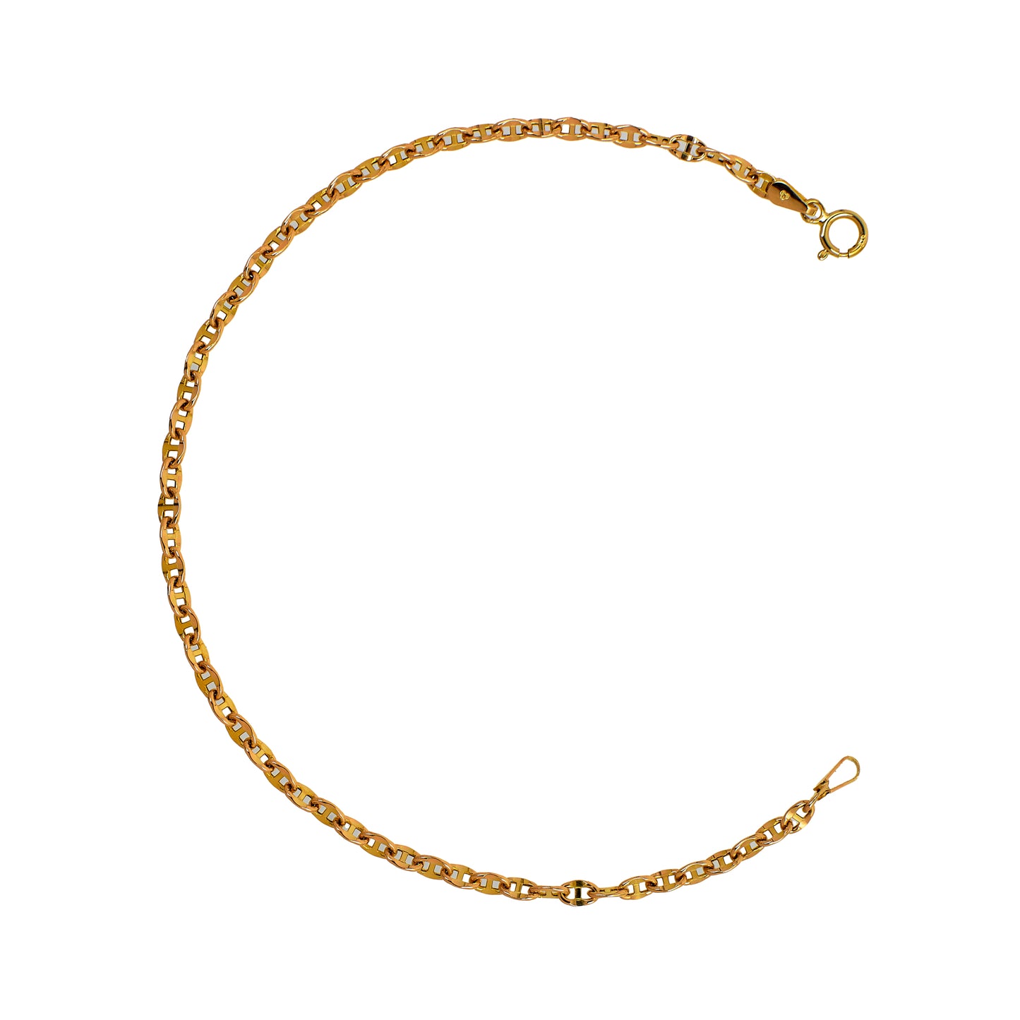 Pre-Owned 9ct Gold Anchor Link Bracelet 7.5 Inch