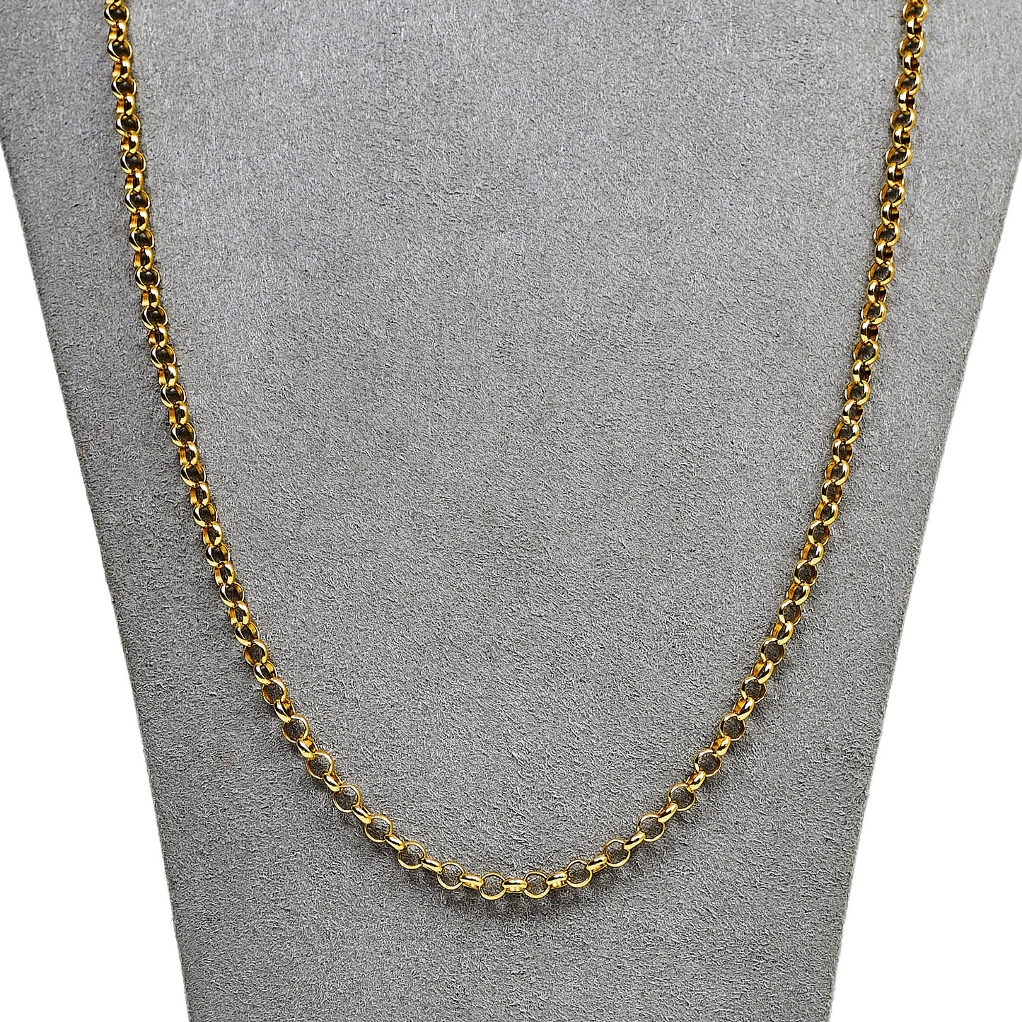 Pre-Owned 9ct Gold Belcher Chain Necklace 24 Inch