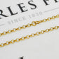 Pre-Owned 9ct Gold Belcher Chain Necklace 24 Inch