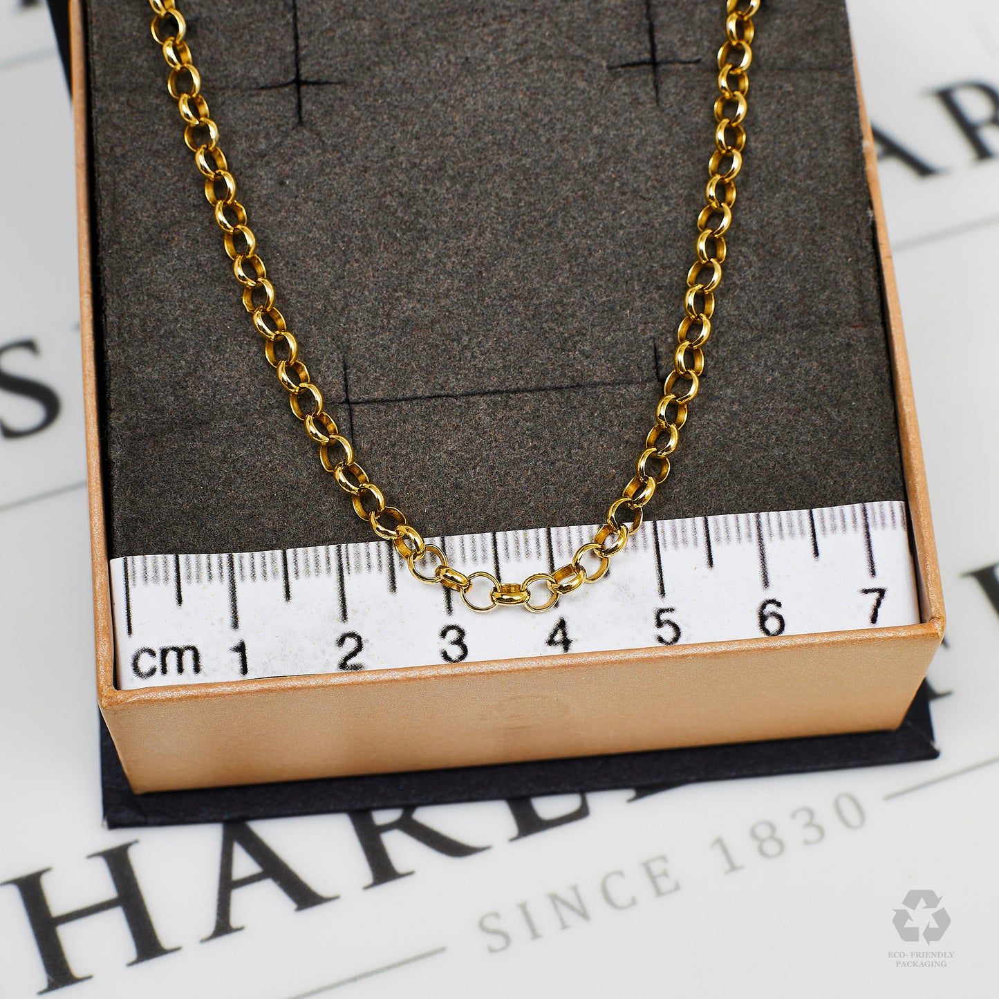 Pre-Owned 9ct Gold Belcher Chain Necklace 24 Inch