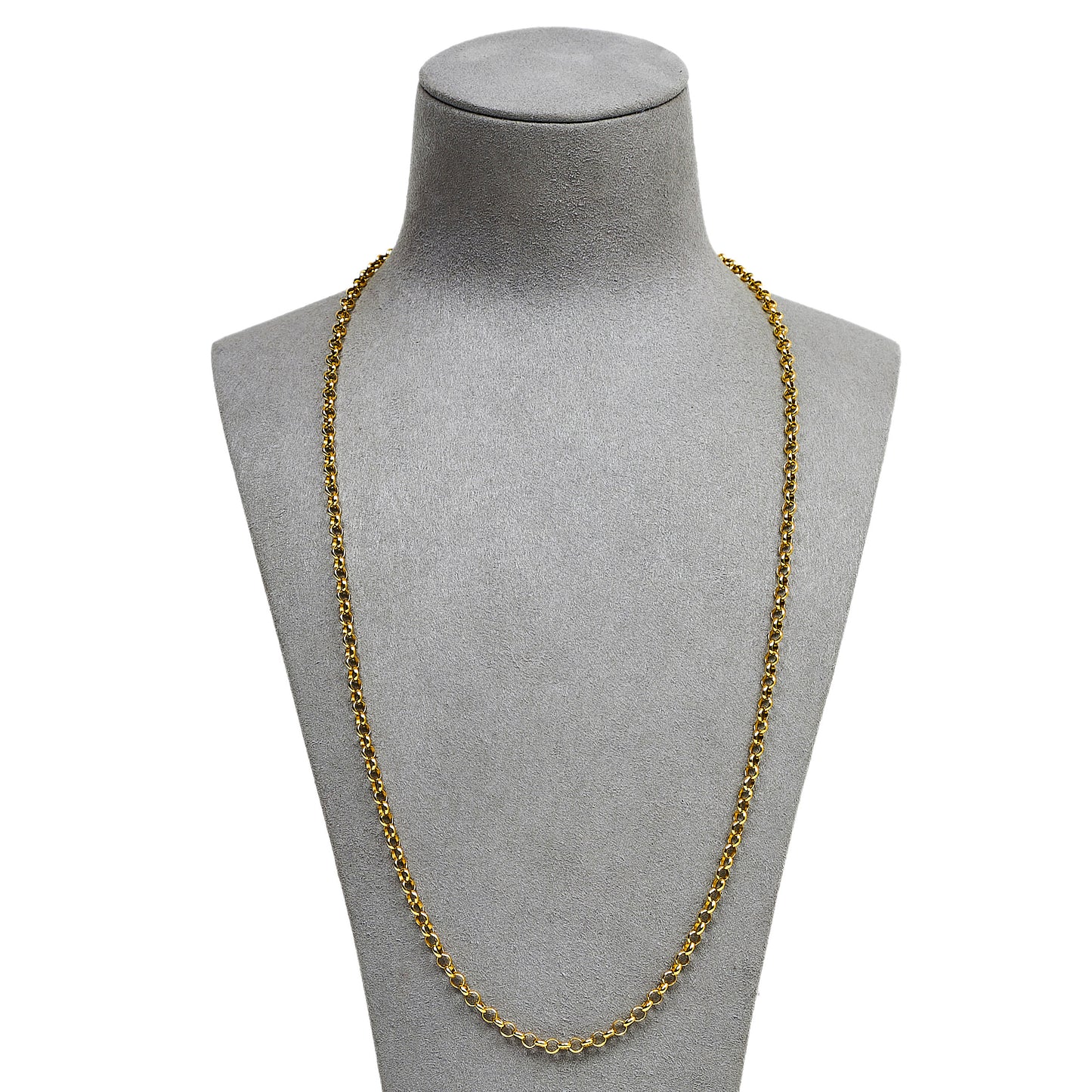 Pre-Owned 9ct Gold Belcher Chain Necklace 24 Inch