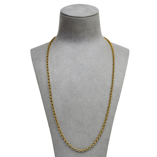 Pre-Owned 9ct Gold Belcher Chain Necklace 24 Inch
