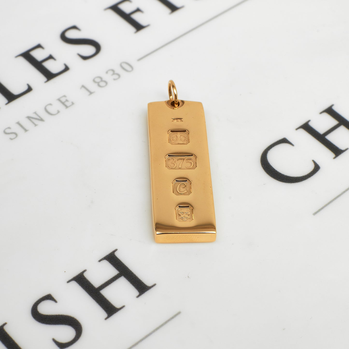 Pre-Owned 9ct Gold Ingot Pendant