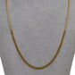 Pre-Owned 9ct Gold Hollow Curb Chain Necklace 20 Inch