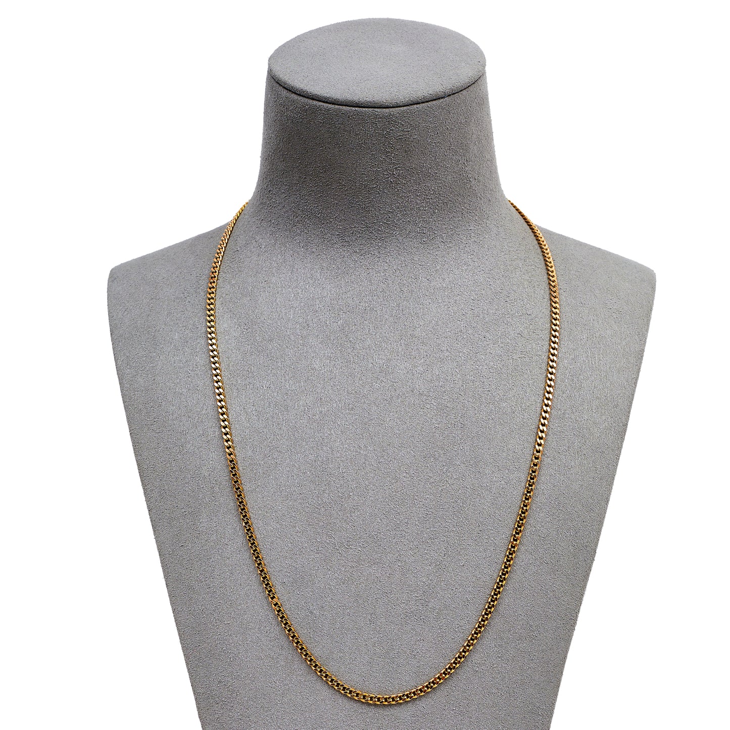 Pre-Owned 9ct Gold Hollow Curb Chain Necklace 20 Inch