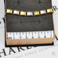 Pre-Owned 9ct Gold 2 Tone Matte & Polish Link Bracelet