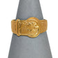 Pre-Owned 9ct Gold Pattern Buckle Ring Size T