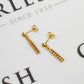 Pre-Owned 9ct Gold 2 Tone Drop Earrings