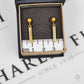 Pre-Owned 9ct Gold 2 Tone Drop Earrings