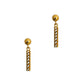 Pre-Owned 9ct Gold 2 Tone Drop Earrings