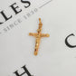 Pre-Owned 9ct Gold Hollow Crucifix Pendant