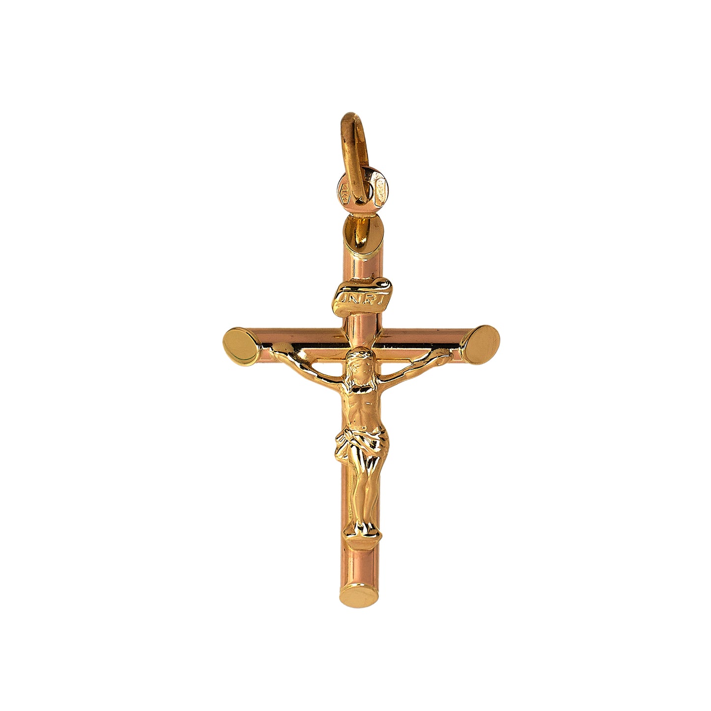 Pre-Owned 9ct Gold Hollow Crucifix Pendant