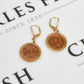 Pre-Owned 9ct Gold Half Sovereign in 9ct Gold Mount Earrings
